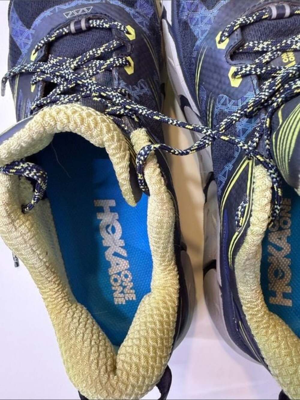 Hoka One One Challenger ATR 2 Navy Blue Lime Green Trail Running Shoes 1009659 - Picture 5 of 8